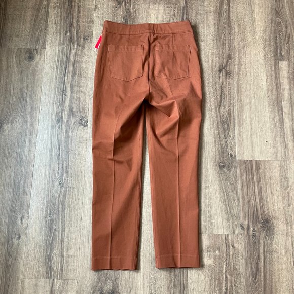 Worn once On The Go Ankle Slim Straight Pants In Bronze Glow Size M - Picture 14 of 14
